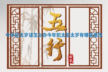 今年犯太岁该怎么办 今年犯太犯太岁有哪些属性