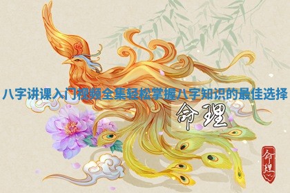 八字讲课入门视频全集 轻松掌握八字知识的最佳选择 八字讲课入门视频全集 轻松掌握八字知识的最佳选择
