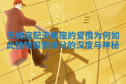 天蝎座配天蝎座的爱情为何如此独特探索缘分的深度与神秘