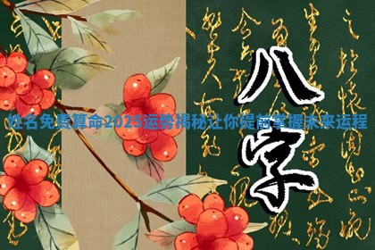 姓名免费算命2025运势揭秘让你提前掌握未来运程