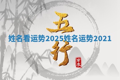 姓名看运势2025_姓名运势2021