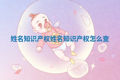 姓名知识产权_姓名知识产权怎么查