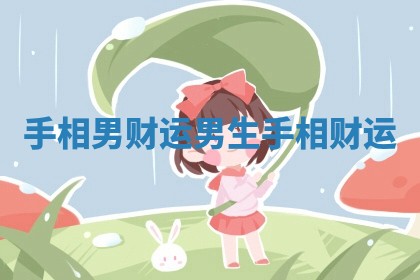 手相男财运_男生手相财运