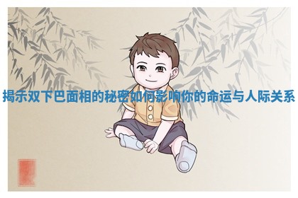 揭示双下巴面相的秘密如何影响你的命运与人际关系