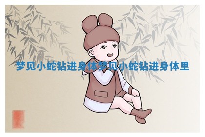 梦见小蛇钻进身体 梦见小蛇钻进身体里 梦见小蛇钻进身体 梦见小蛇钻进身体里