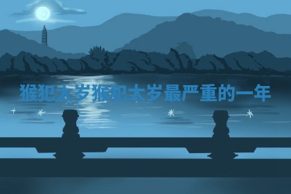 猴犯太岁_猴犯太岁最严重的一年